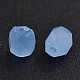 Faceted Round Imitation Jade Glass Beads GLAA-L004-C02-1