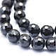 Natural Black Spinel Beads Strands G-D0010-12-8mm-3