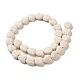 Brins de perles de pierre de lave naturelle G-N0114-A36-2