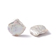 Perles de perles de keshi naturelles baroques PEAR-N020-L32-4