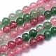 Chapelets de perles aux fraises en quartz naturel G-K224-09-8mm-1