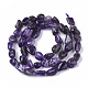 Natural Amethyst Beads Strands X-G-S363-006A-2