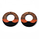 Resin & Walnut Wood Pendants X-RESI-S389-063-2