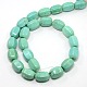 Synthetic Turquoise Barrel Bead Strands G-N0073-F11x16mm-09B-2