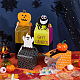 Benecreat 32pcs 4 styles boîtes à bonbons en papier sur le thème d'halloween CON-BC0007-04-4