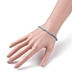 3mm Natural Apatite Beads Stretch Bracelet for Girl Women BJEW-JB07284-04-3