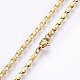 304 Stainless Steel Sheet Chain Necklaces MAK-L015-04B-1