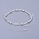 Adjustable Nylon Thread Braided Beaded Bracelets BJEW-JB04376-01-3