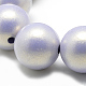 Perles acryliques opaques peintes à la bombe X-ACRP-Q024-10mm-G05-2