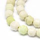 Brins de perles de turquoise citron naturel G-O201C-06-3