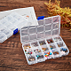 SUPERFINDINGS Plastic Bead Storage Container CON-FH0001-41-5