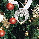 Creatcabin Weihnachts-Denkmal-Ornamente PALLOY-WH0102-007-6
