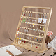 6-уровневый органайзер для карт с серьгами из бамбука EDIS-WH0021-27-4