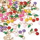 60pcs 6 Farben Legierung Emaille Charms FIND-TA0002-31-1