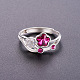 Элегантное модное кольцо Shegrace из стерлингового серебра с родиевым покрытием на 925 палец JR287A-3