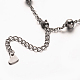 304 Stainless Steel Cable Chains Bracelets BJEW-O092-04-2