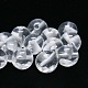 3-Hole Natural Quartz Crystal Round Beads G-N0012-8mm-04-2