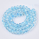 Brins de perles de verre craquelé transparent DGLA-T001-008F-2