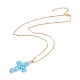 Funkelnde Halskette mit Kreuzanhänger für Frauen X1-NJEW-TA00015-02-2