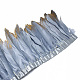 Accessoires de costume de fil de tissu de plume d'oie plaqué or FIND-T014-01L-2
