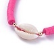 Handgefertigte Heishi-Perlen aus Fimo geflochtene Perlenketten NJEW-JN02724-02-3