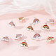 SUNNYCLUE 1 Box 80Pcs 2 Styles Alloy Enamel Rainbow Charm Weather Cloud Colorful Charms for jewellery Making Charms Bulk Metal Bracelet Earrings Necklace Keychain Supplies DIY Craft Findings Adult FIND-SC0002-95-4
