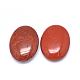 Piedra de palma ovalada de jaspe rojo natural G-P415-54-2