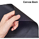 イミテーションレザー  服飾材料  長方形  ブラック  33x140cm DIY-BC0010-38-2