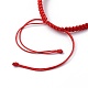 Bracelets de perles tressées en fil de nylon réglable unisexe BJEW-JB05422-02-3