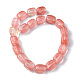 Cherry Quartz Glass Beads Strands G-F743-02D-3