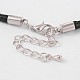 Кожаный шнур ожерелье материалы MAK-M010-04-2
