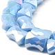 Fili di perle di vetro lastra di colore ab EGLA-P051-06A-B06-4