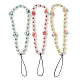 3Pcs Fruits Polymer Clay & Imitated Pearl & Glass Beaded Mobile Straps HJEW-JM01641-1