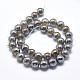 Chapelets de perles en agate naturelle électrolytique G-O164-01A-8mm-2