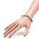 Ensemble de bracelets extensibles perlés en argile polymère faits à la main 9pcs 9 styles BJEW-JB08959-4