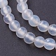 Natürlichen weißen Achat Perlen Stränge G-G542-6mm-20-3