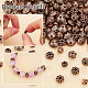 Pandahall elite 300pcs 6 styles perles d'espacement en alliage de style tibétain TIBEB-PH0005-04-4