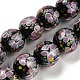 Chapelets de perles de Murano de fleurs intérieures faites main LAMP-L072-F02-1