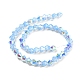 Cuisson des brins de perles de verre transparentes peintes GLAA-F029-TM6mm-05-2