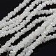 Imitation Jade Electroplate Glass Beads Strands EGLA-F031-A01-2