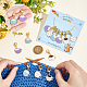 NBEADS 24 Pcs Cup with Cat Stitch Markers HJEW-AB00120-3