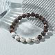 Natural Plum Blossom Jade & Mixed Stone Round Beads Stretch Bracelet BJEW-JB07225-4