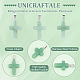 Unicraftale 16 шт. религиозные подвески из натурального зеленого авантюрина G-UN0001-08A-4