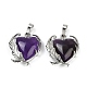 Natürlichen Amethyst Edelsteinanhänger&nbsp;G-Q025-01P-04-1