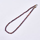 Dyed Freshwater Shell Beaded Necklaces SHEL-N003-01-3