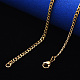 Men's Vacuum Plating 304 Stainless Steel Cuban Link Chain Necklace NJEW-S420-002G-4