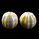 Granos de porcelana perlada hechos a mano PORC-G010-02A-4