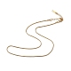 Ion Plating(IP) 304 Stainless Steel Round Snake Chain Necklace for Men Women NJEW-K245-016C-1