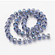 Chapelets de perles en verre électroplaqué EGLA-E051-FR8mm-B01-2