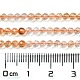 Chapelets de perles de citrine naturelle G-Q002-B04-03-2